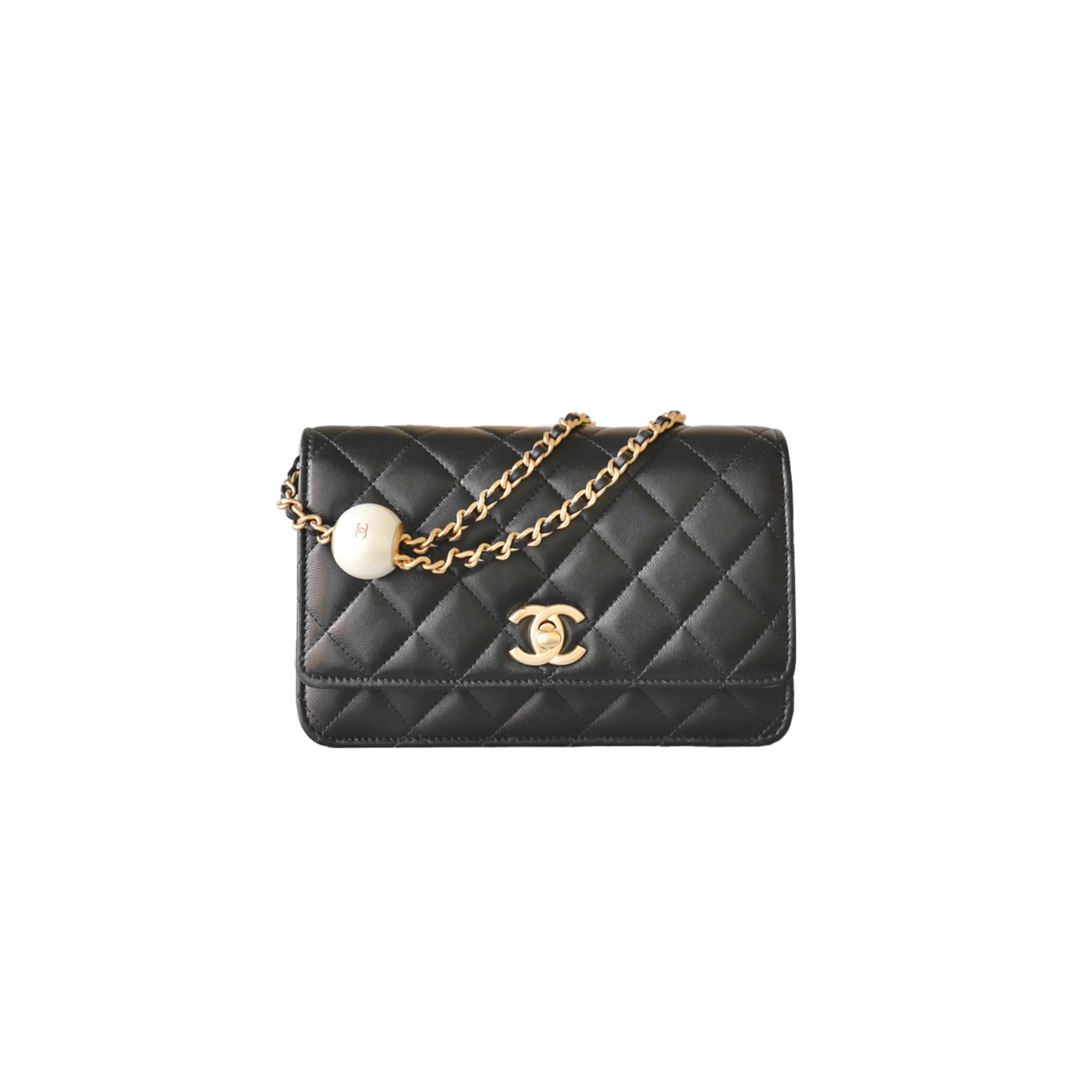 CHANEL MASTER 24S DOUBLE PEARL HANDBAG (19.3*12*3.5cm) 